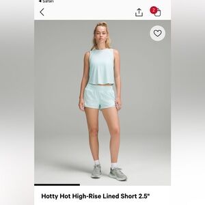 Lululemon Hotty Hot high rise shorts